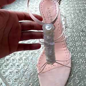 a. testoni light pink sandals